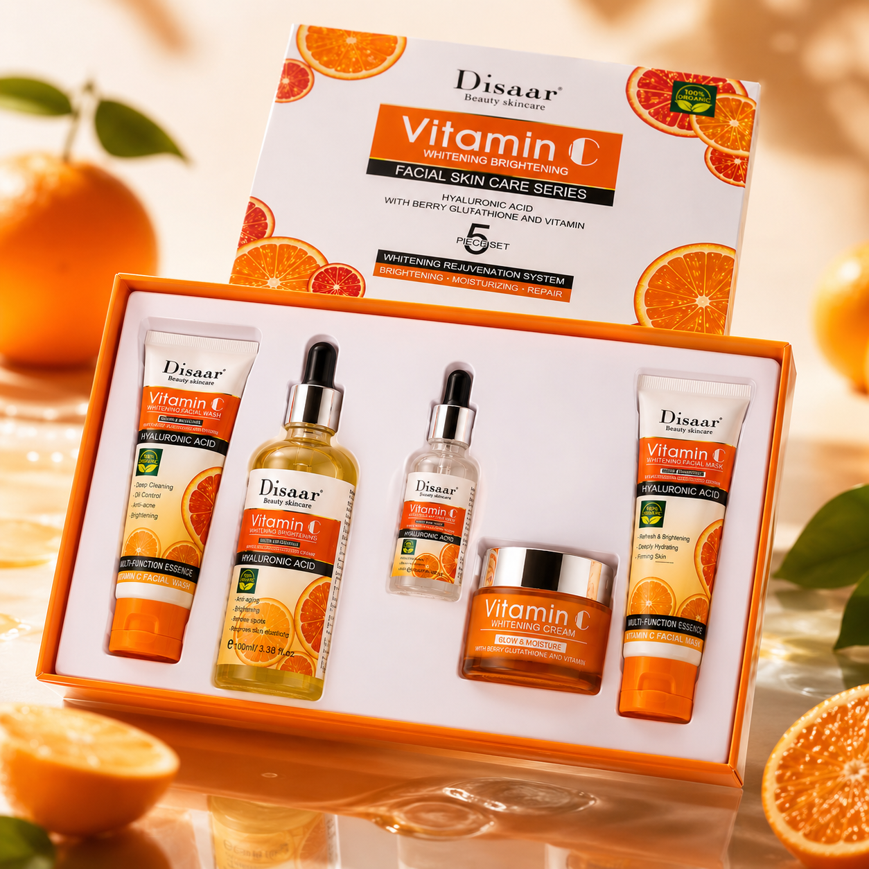 Set Facial Vitamina C Disaar 5 Piezas