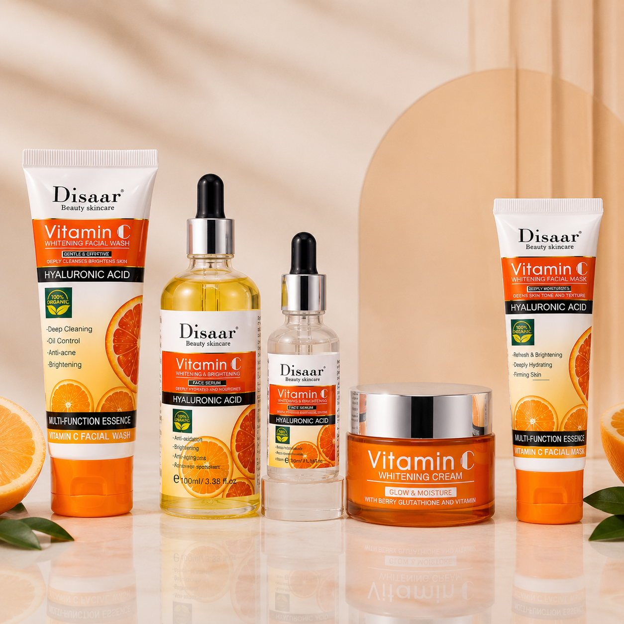 Set Facial Vitamina C Disaar 5 Piezas
